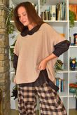 Paloma Tela Peter Pan Blouse Coffee Bean